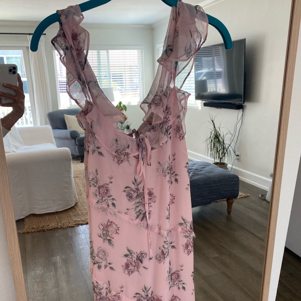 LoveShackFancy Pink Floral Maxi Dress - Picture 6 of 6